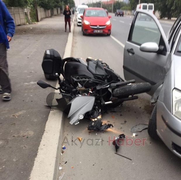 Kuzuluk Yolunda Motosiklet Kazası