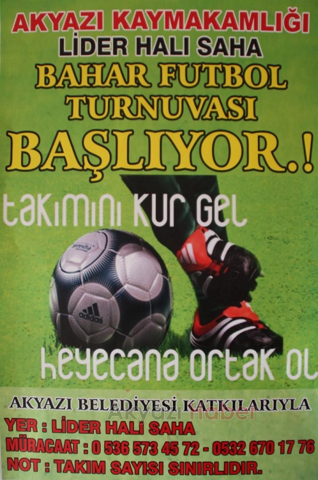 Lider Halı Sahada Bahar Turnuvası Başlıyor