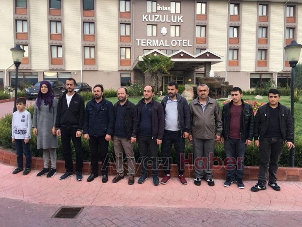 Madenciler Kaplıca Tatilinin Tadını Çıkarıyor