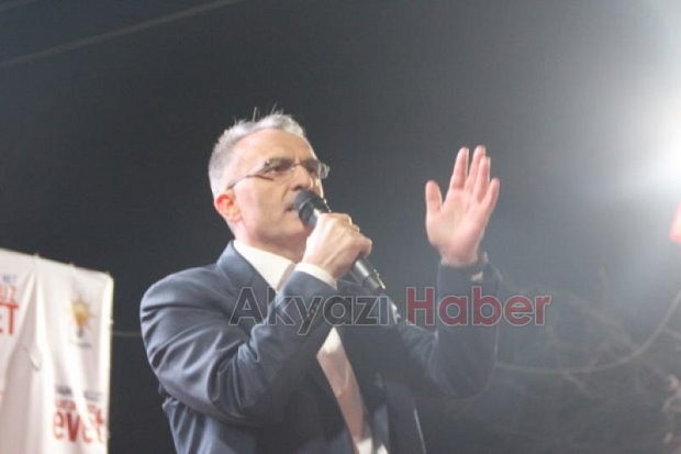Maliye Bakanı Naci Ağbal Akyazı da 