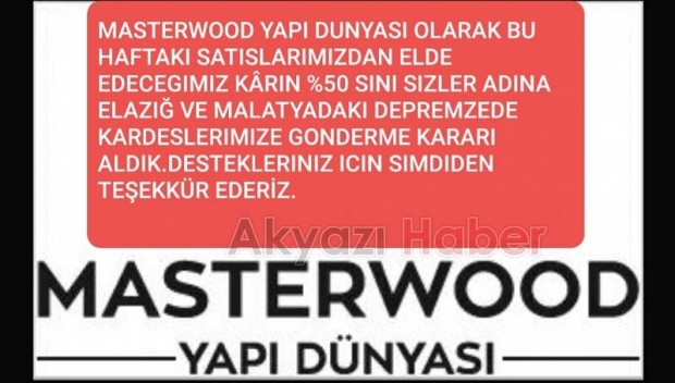 Masterwood Yapı Dünyasından kampanya