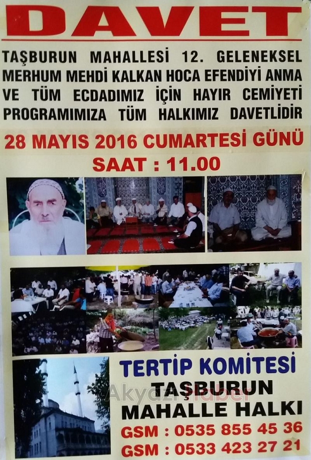 Mehdi Kalkan Hoca Efendi Anma Etkinliklerine Davet