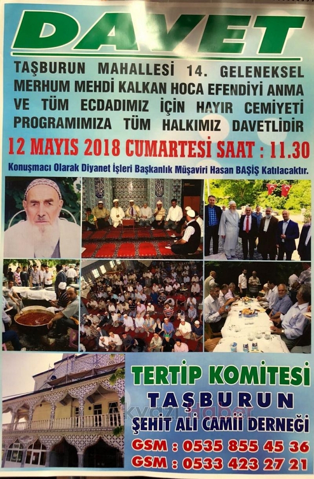 Mehdi Kalkan Hoca Efendi Anma Etkinliklerine Davet
