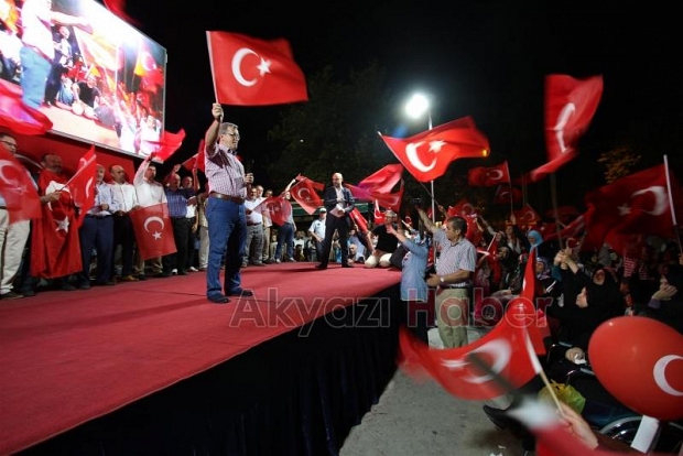 MİLLİ İRADEYE DESTEKTE 18. GECE NÖBETİ EKSİKSİZ TUTULDU