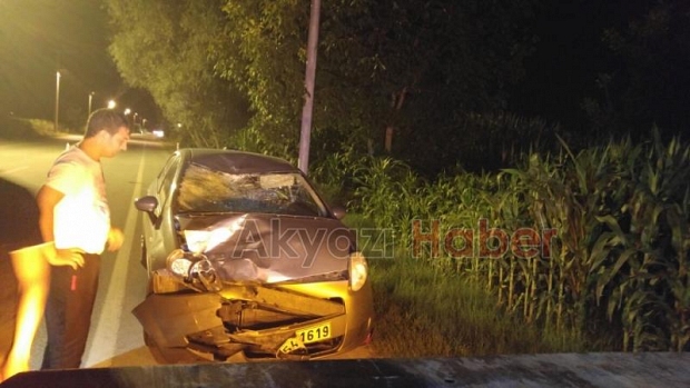 Motosiklet İle Otomobil Çarpıştı 1 Ölü