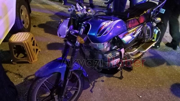 Motosiklet Yayaya Çarptı 