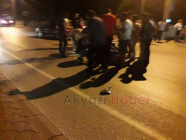 Motosikletle Düşen Sürücü Yaralandı 
