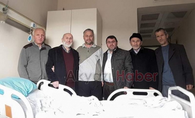 Müezzin Kadir Kurtoğluna geçmiş olsun ziyareti