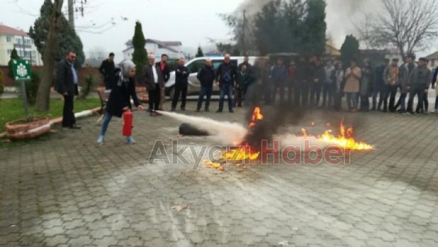 MYO da Nefes Kesen Yangın Tatbikatı
