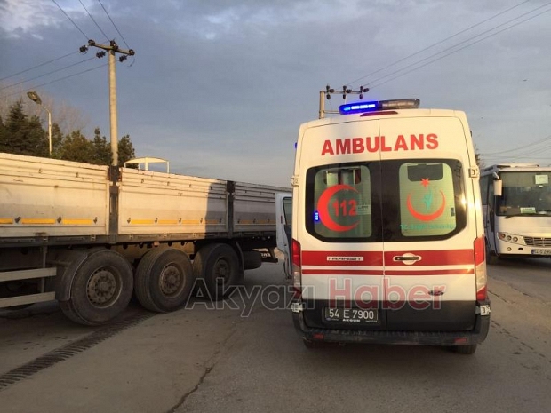 Sanayide Çalışan Şahıs Tırın Altında Kalıyordu