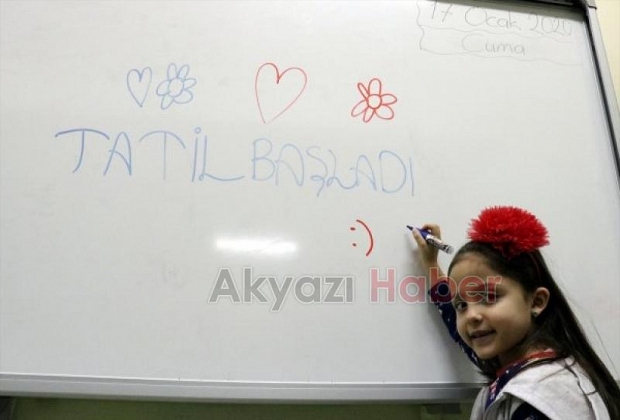 Öğrencilerin yarıyıl tatili başladı