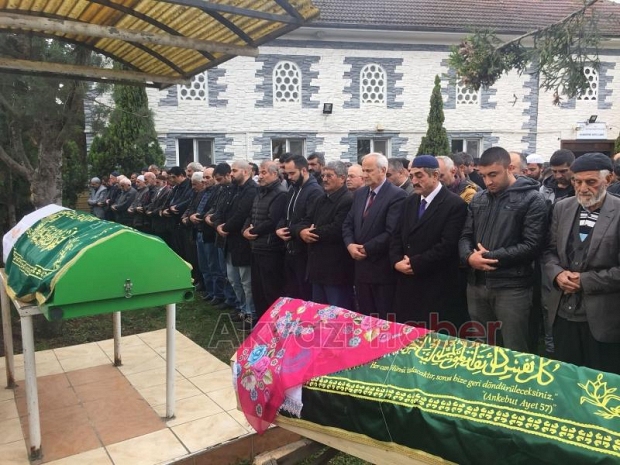 Öldürülen baba ve kızına acı veda