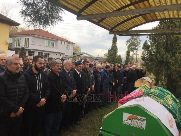 Öldürülen baba ve kızına acı veda