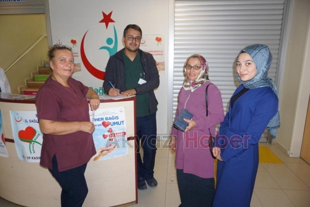 Organ Bağışı Haftasından Dolayı stant kuruldu