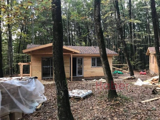 Orman Parka Bungalow Evler Yapılıyor