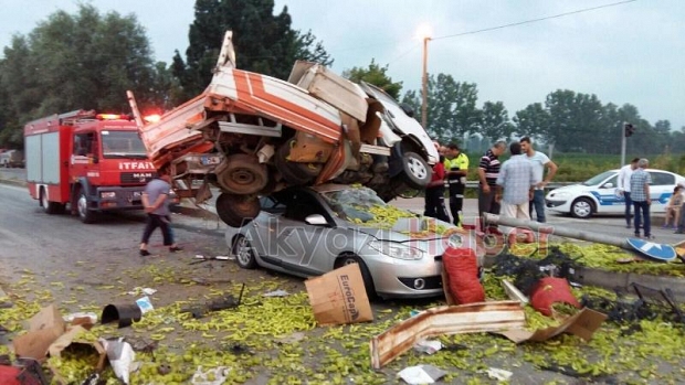 Ormanköyde Feci Kaza 