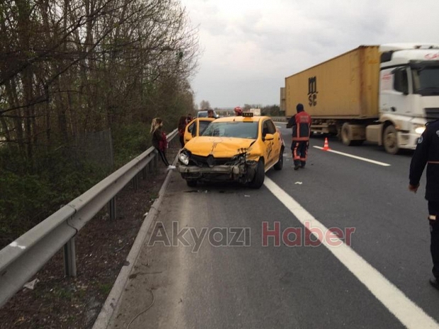 Otobanda ikinci kaza 1 yaralı
