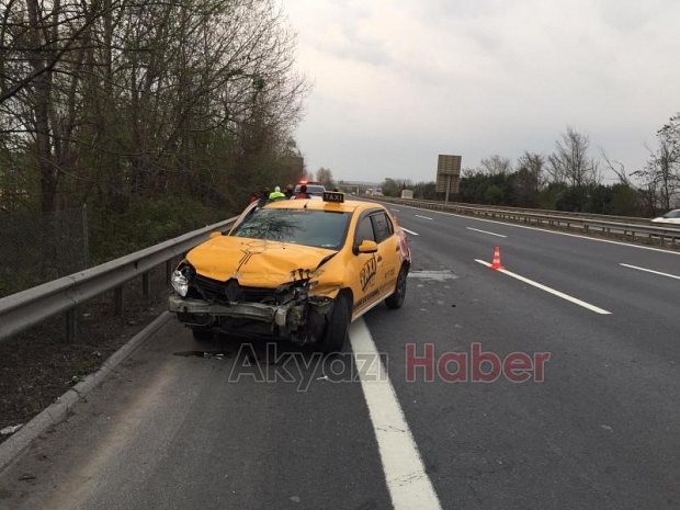 Otobanda ikinci kaza 1 yaralı