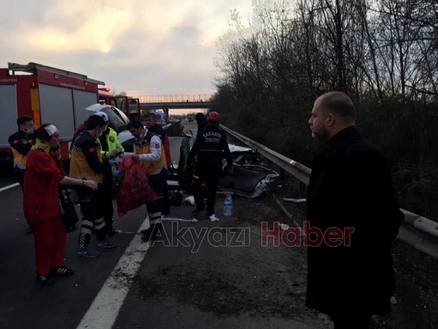 Otobanda Kaza 5 Yaralı
