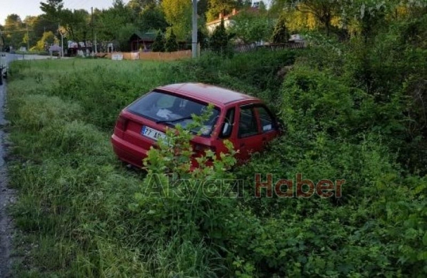 Otomobil Şarampole Uçtu