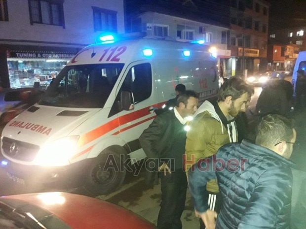 Otomobilin Sıkıştırdığı Motosiklet Kaza Yaptı