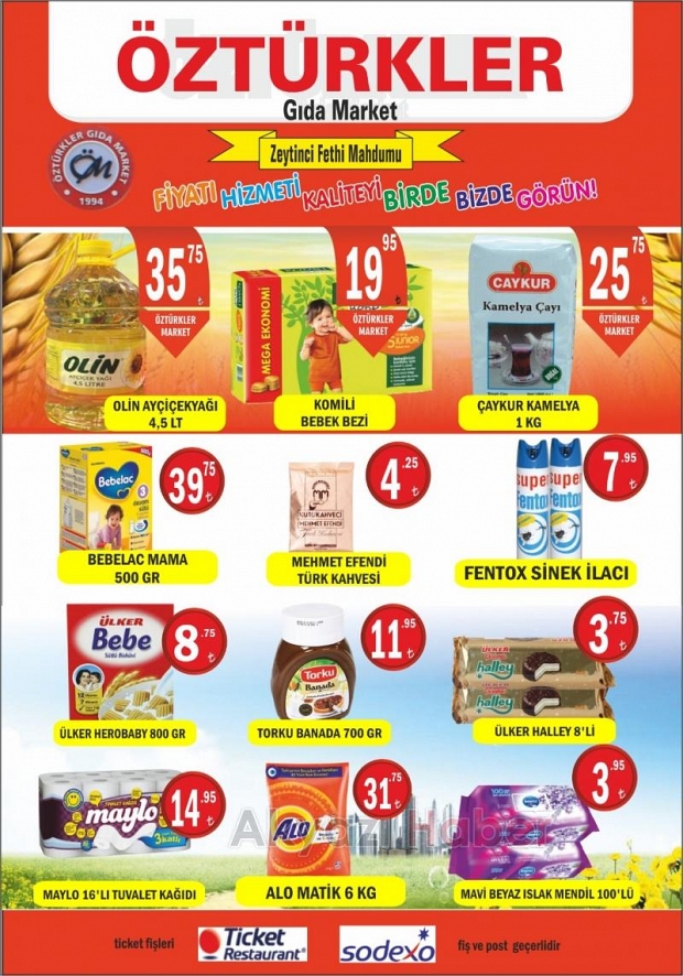 Öztürkler Gıda Marketin İndirim Günleri Başladı