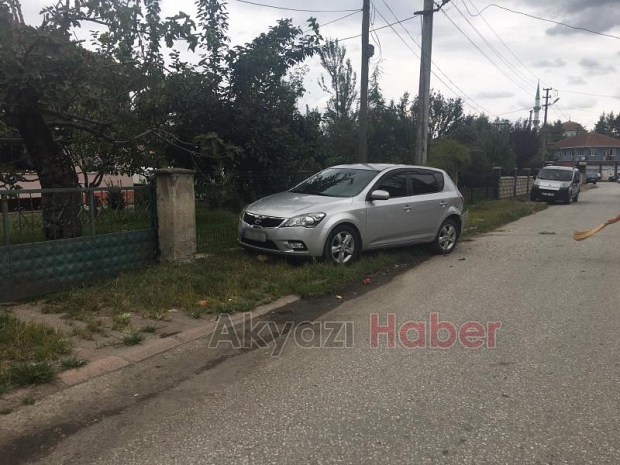 Park Halinde Bulunan Araca Çarptı