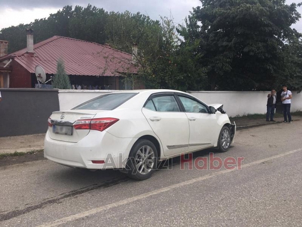 Park Halinde Bulunan Araca Çarptı