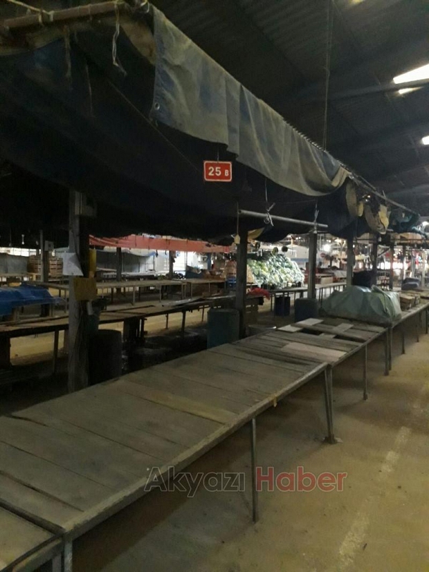 Pazar yerinde Satılık veya Kiralık Tezgahlar 