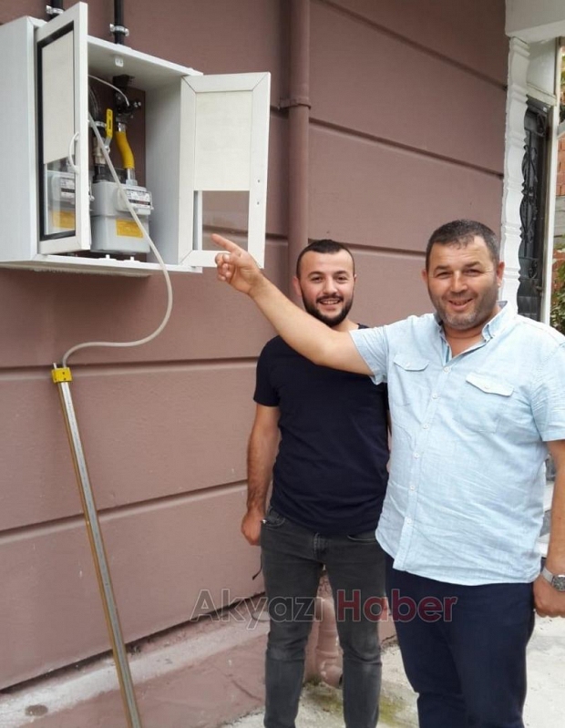 Pazarköyde ilk doğalgaz açıldı