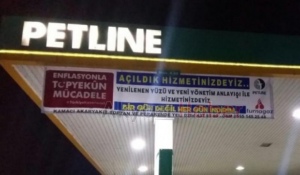 PETLİNE Akaryakıt İstasyonu Tekrar Hizmete Başladı