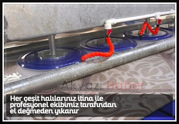 Pirinç halı yıkama bayrama hazır
