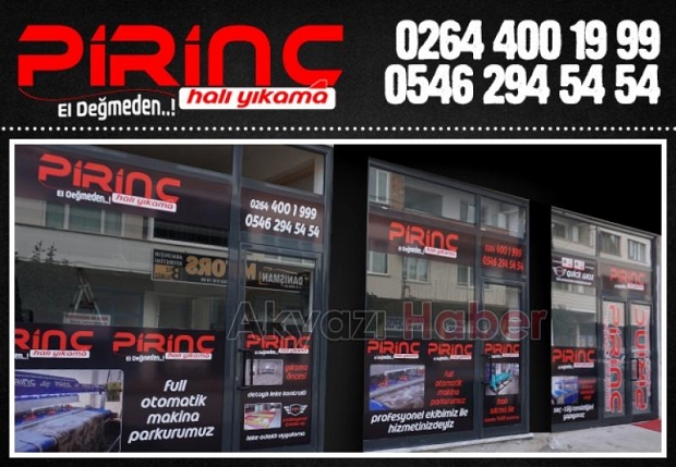 Pirinç halı yıkama bayrama hazır