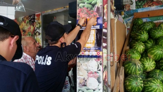 Polisten bayramda silah sıkmayın broşürü