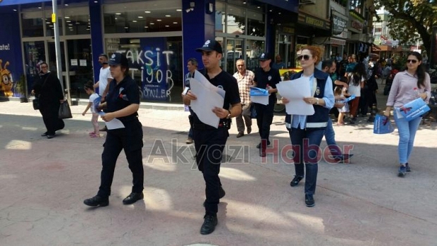 Polisten bayramda silah sıkmayın broşürü