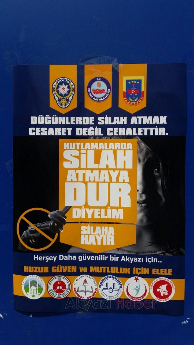 Polisten bayramda silah sıkmayın broşürü
