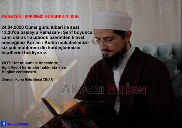 Ramazan Ayı Boyunca Canlı Yayında Mukabele Okunacak