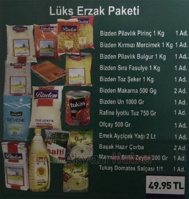 Ramazan kumanya paketlerinde taksit imkanı