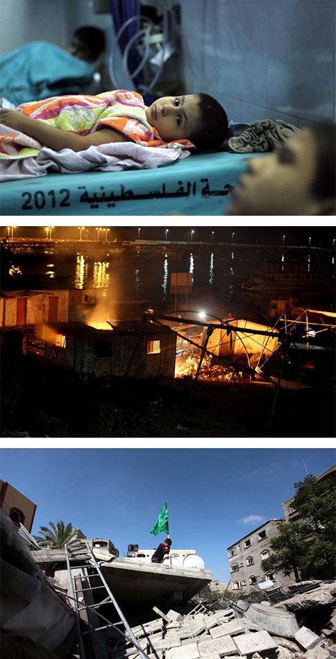 İsrail'den Gazze'ye 3 günde 400 ton bomba