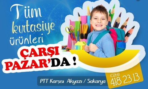 Kırtasiye Alışverişi Bu Yılda Çarşı Pazar’da