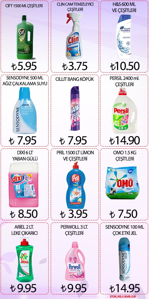 Temizlik Ürünlerinde En İddialı Fiyatlar