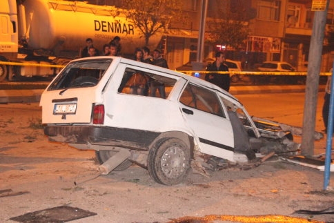 Akyazı'da FECİ KAZA
