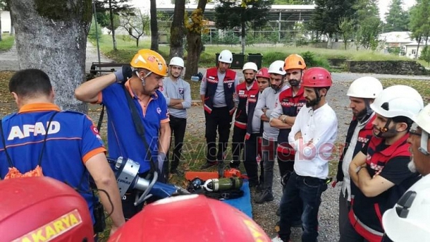 SAKTİM AFAD Müdürlüğünde arama kurtarma eğitimi aldı 
