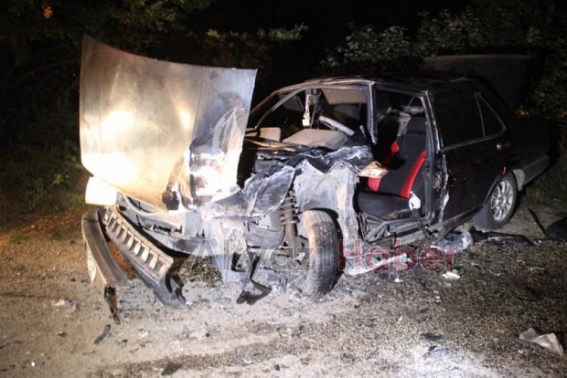 Salihiye Yolunda Trafik Kazası 2 Yaralı