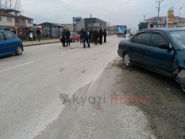 Sanayi Girişinde Kaza 1 Yaralı
