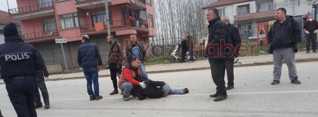 Sanayi Girişinde Kaza 1 Yaralı