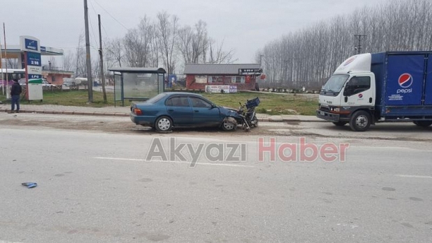 Sanayi Girişinde Kaza 1 Yaralı