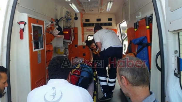 Şehit Furkan Çelik Caddesinde korkutan kaza