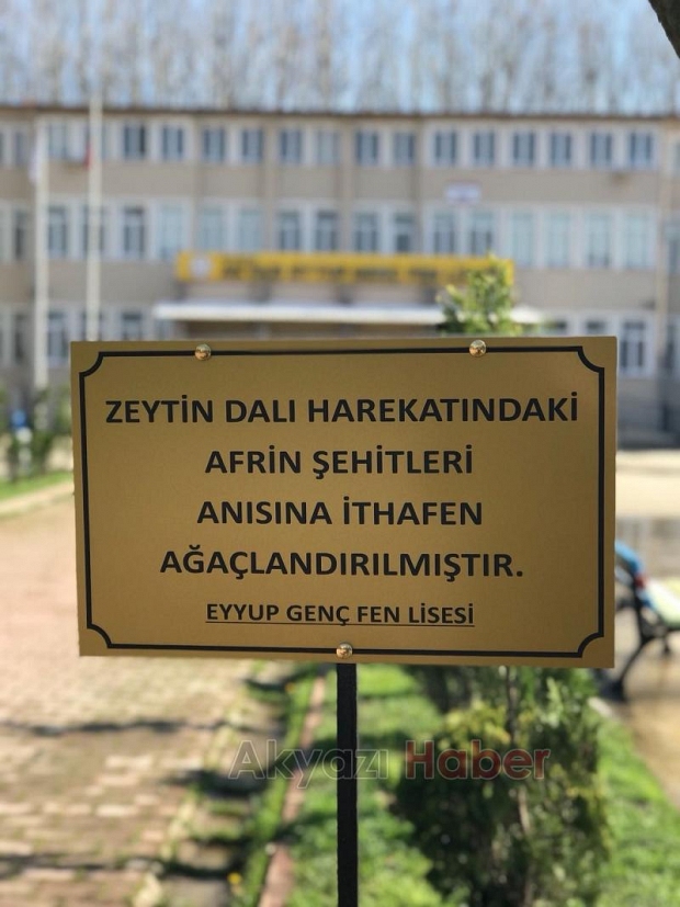 Şehitlerimiz Adına Fidan Diktiler