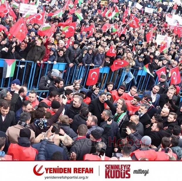 Seninleyiz Kudüs Mitingine Yoğun Katılım